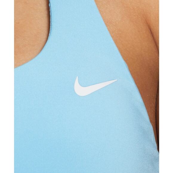 Nike Women Light Blue Essential Square Neck Racerback Swim Tankini Top Size S - Picture 3 of 3